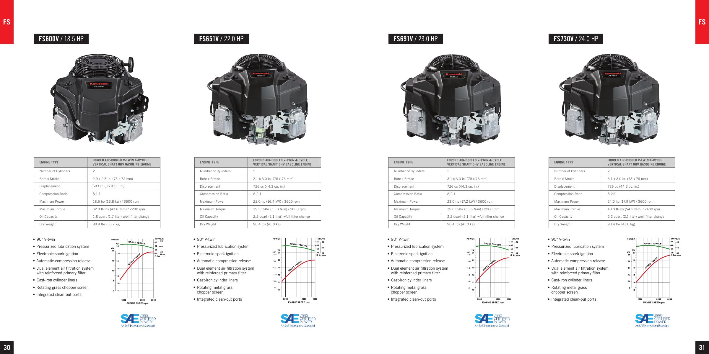 FS Series — catalog tables, features and performance curves