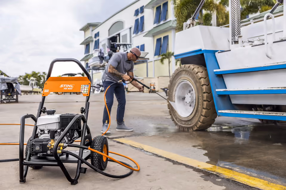 STIHL pressure washer cleaning equipment